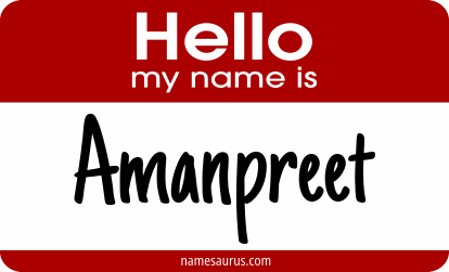 Hello my name is Amanpreet png download