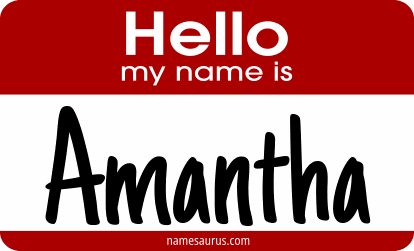 Hello my name is Amantha png download