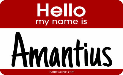 Hello my name is Amantius png download