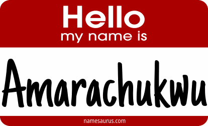 Hello my name is Amarachukwu png download