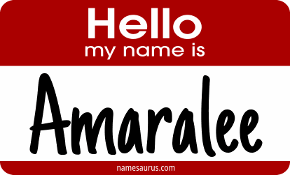 Hello my name is Amaralee png download