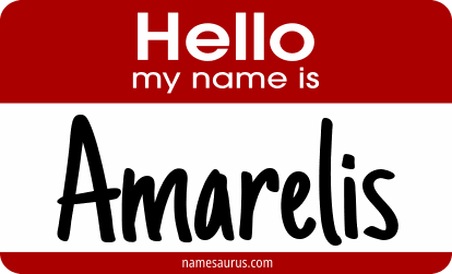 Hello my name is Amarelis png download