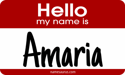 Hello my name is Amaria png download