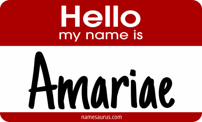 Hello my name is Amariae png download