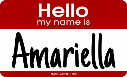 Hello my name is Amariella png download