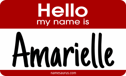 Hello my name is Amarielle png download