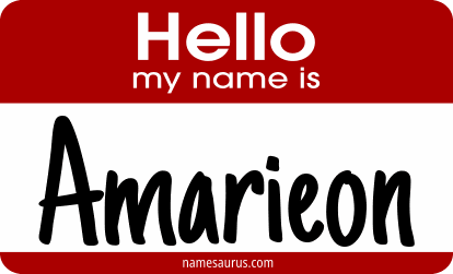Hello my name is Amarieon png download