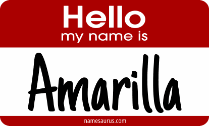 Hello my name is Amarilla png download