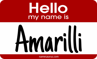 Hello my name is Amarilli png download