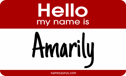 Hello my name is Amarily png download