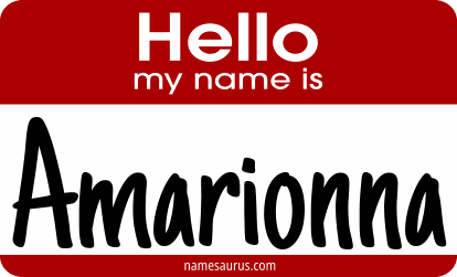 Hello my name is Amarionna png download