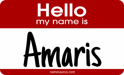 Hello my name is Amaris png download