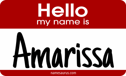 Hello my name is Amarissa png download