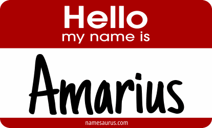 Hello my name is Amarius png download