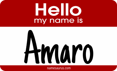 Hello my name is Amaro png download