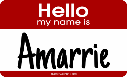 Hello my name is Amarrie png download