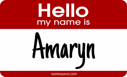 Hello my name is Amaryn png download