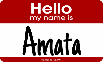 Hello my name is Amata png download
