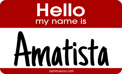 Hello my name is Amatista png download
