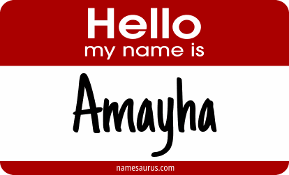 Hello my name is Amayha png download