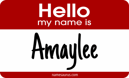 Hello my name is Amaylee png download