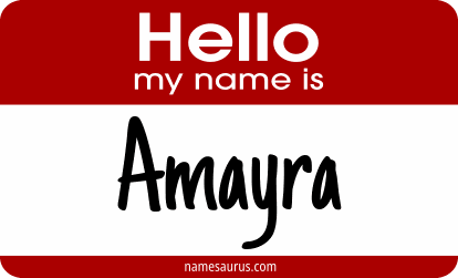 Hello my name is Amayra png download