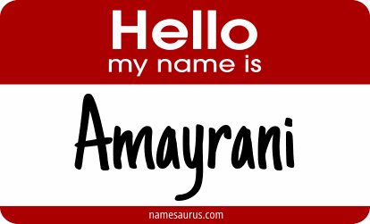 Hello my name is Amayrani png download