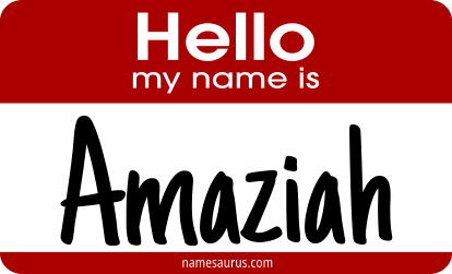Hello my name is Amaziah png download