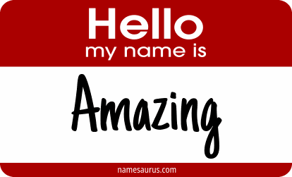 Hello my name is Amazing png download