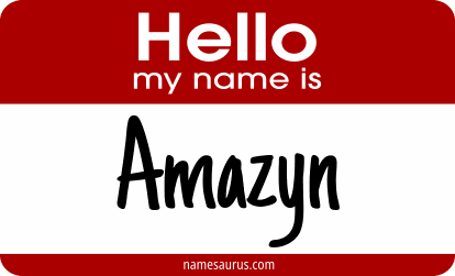 Hello my name is Amazyn png download