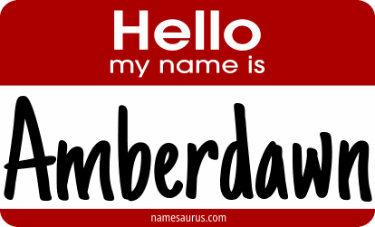 Hello my name is Amberdawn png download