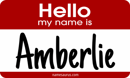Hello my name is Amberlie png download