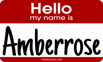 Hello my name is Amberrose png download