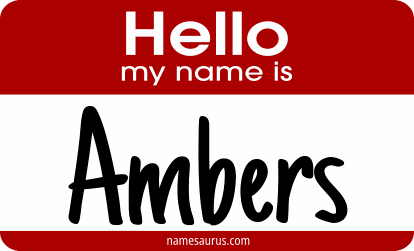 Hello my name is Ambers png download