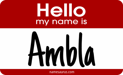 Hello my name is Ambla png download