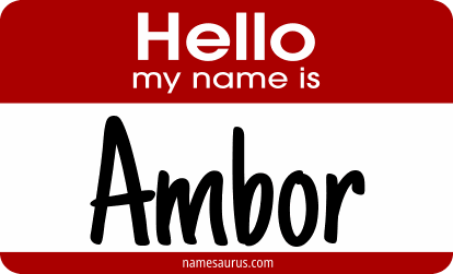 Hello my name is Ambor png download