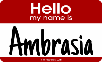 Hello my name is Ambrasia png download