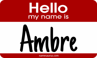 Hello my name is Ambre png download