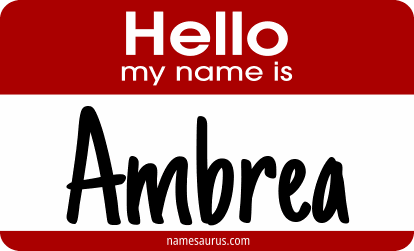 Hello my name is Ambrea png download