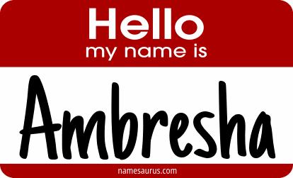 Hello my name is Ambresha png download