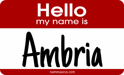 Hello my name is Ambria png download