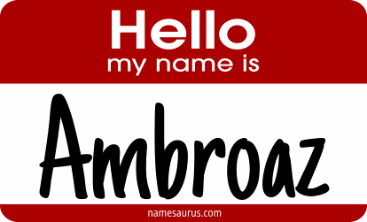 Hello my name is Ambroaz png download