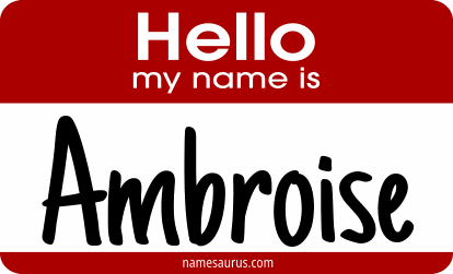 Hello my name is Ambroise png download