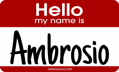 Hello my name is Ambrosio png download