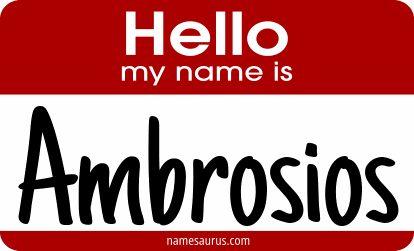 Hello my name is Ambrosios png download