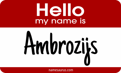 Hello my name is Ambrozijs png download