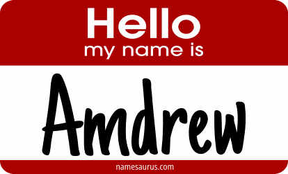 Hello my name is Amdrew png download