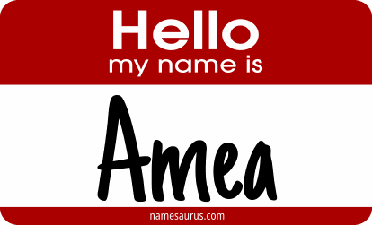 Hello my name is Amea png download