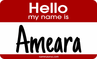 Hello my name is Ameara png download