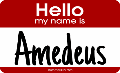 Hello my name is Amedeus png download